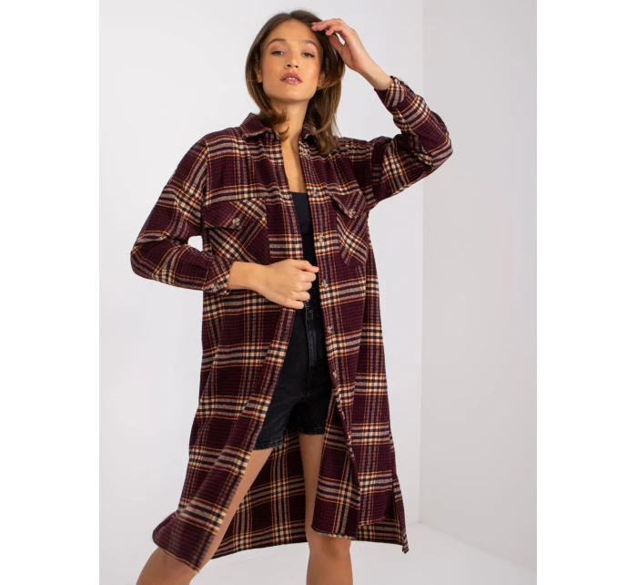 Košeľa EM KS 002/06.11P bordová