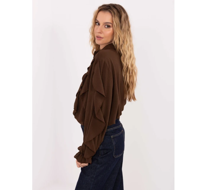 Koszula MI KS model 21757384 brązowy - FPrice