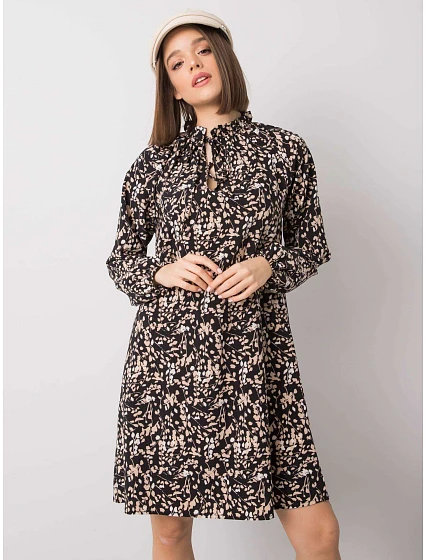 Šaty WN SK černá a béžová model 17508374 - FPrice Šaty WN SK černá a béžová model 17508374 - FPrice