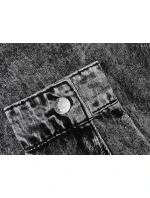 Čierna džínsová bunda s kapucňou (POP7015-K) - Seven