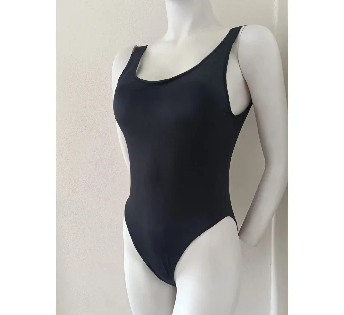 Dámske jednodielne plavky KW0KW01599 BEH black - Calvin Klein
