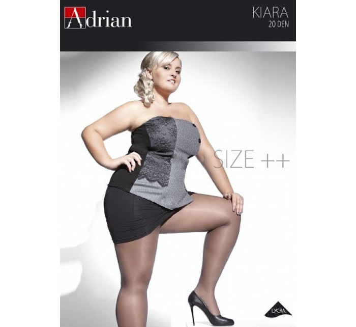 Dámske pančuchové nohavice Adrian Kiara Size ++ 20 deň 6XL