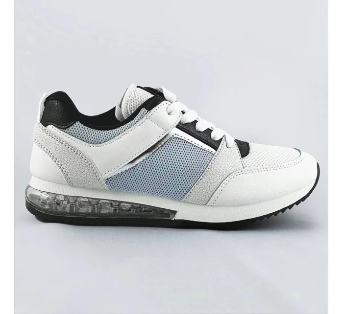 Biele dámske športové topánky (P-67)