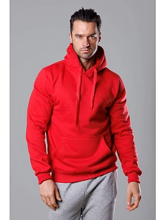 Červená pánská mikina s kapucí model 18344954 - J.STYLE