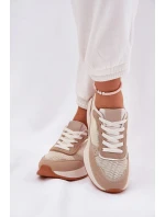 Dámské Sportovní Boty S Na Platformě Khaki model 21687895 - Boto