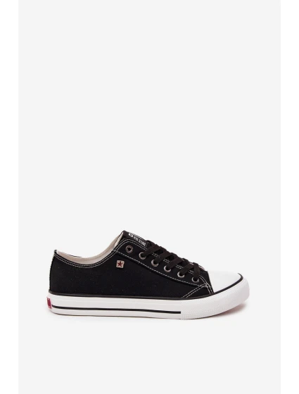 Trampki Męskie Niskie Materiałowe Big Star DD174504 Czarne