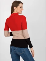 Dámská halenka RV BZ 8465 model 18283995 červená - FPrice Dámská halenka RV BZ 8465 model 18283995 červená - FPrice