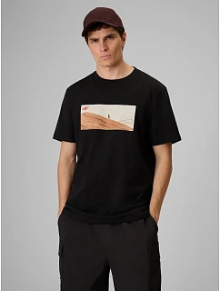 Tshirt regular z nadrukiem męski model 22551913 - 4F