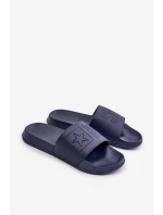Ľahké pánske papuče s logom Big Star OO174031 Dark Blue Ľahké pánske papuče s logom Big Star OO174031 Dark Blue