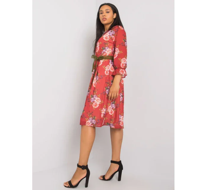 Šaty LK SK 507267.28 bordová Šaty LK SK 507267.28 bordová