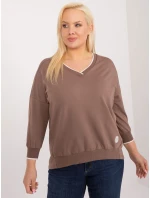 Bluzka RV BZ model 20080907 brązowy - FPrice Bluzka RV BZ model 20080907 brązowy - FPrice