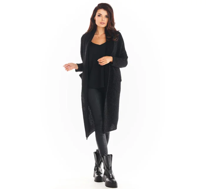 Dámsky sveter A391 čierny - Awama Dámsky sveter A391 čierny - Awama