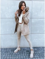 Dámská zimní bunda parka béžová Dstreet model 21971002 - FashionStreet