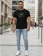 Pánske tričko s potlačou auta čierne FashionStreet NX5089R
