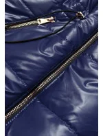 Tmavě modrá lesklá vesta s kapucí model 16740700 - S'WEST Tmavě modrá lesklá vesta s kapucí model 16740700 - S'WEST