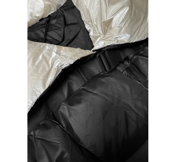 Černá zimní bunda s rukávy model 21247747 - Factory Price