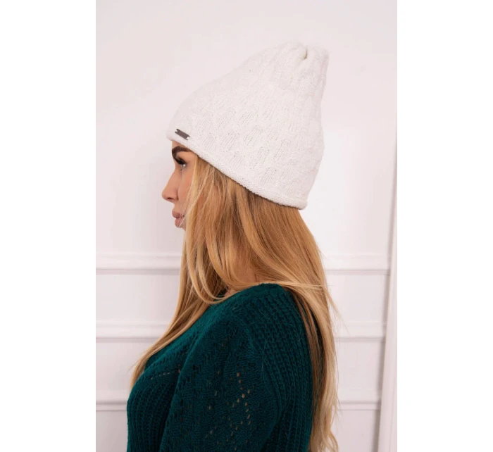 Cap bílá model 18750045 - K-Fashion Cap bílá model 18750045 - K-Fashion