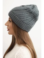 Dámska zimná vlnená čiapka K441 graphite Dámska zimná vlnená čiapka K441 graphite