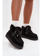 D.Franklin dámske snežnice z prírodného semišu - čierne D.Franklin dámske snežnice z prírodného semišu - čierne