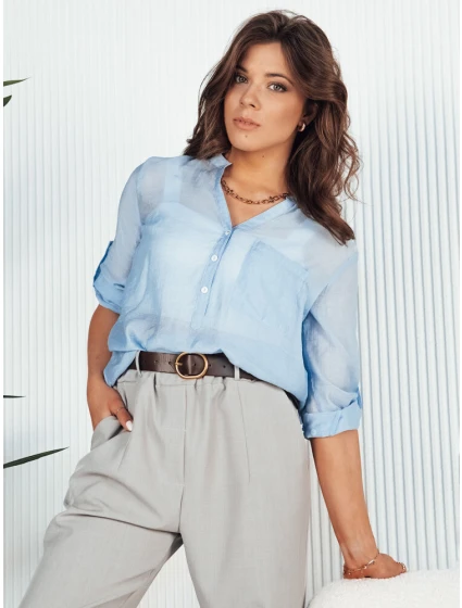 Dámske modré tričko LUNA FashionStreet RY2326 Dámske modré tričko LUNA FashionStreet RY2326