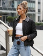 Kurtka przejściowa damska pikowana czarna model 22025111 - FashionStreet