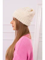 Dámská čepice  ecru model 18751603 - K-Fashion
