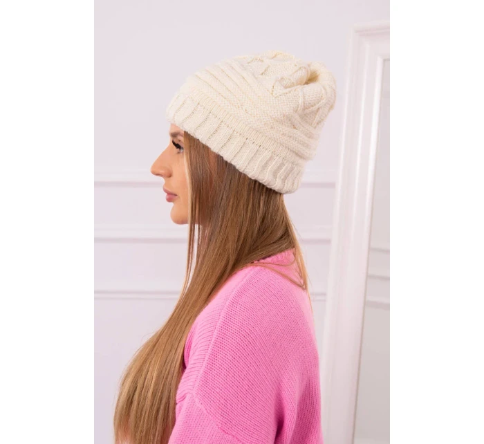Dámská čepice  ecru model 18751603 - K-Fashion