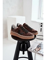 Dámské tenisky Vinceza 79597 na platformě hnědé