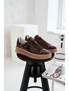 Dámské tenisky Vinceza 79597 na platformě hnědé