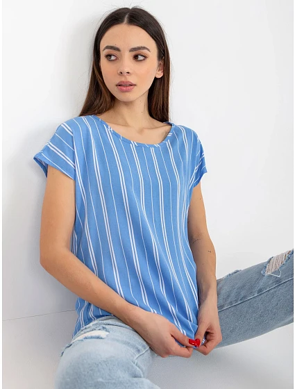 Dámská halenka model 18339491 modrá - FPrice