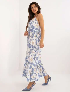 Šaty DHJ SK 7772.25 bielo-modré