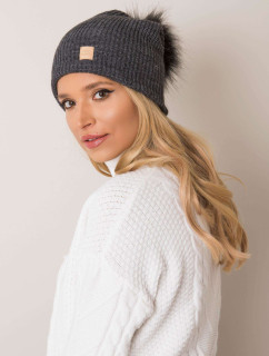 Dámská čepice model 20724705 tmavě šedá - Rue Paris