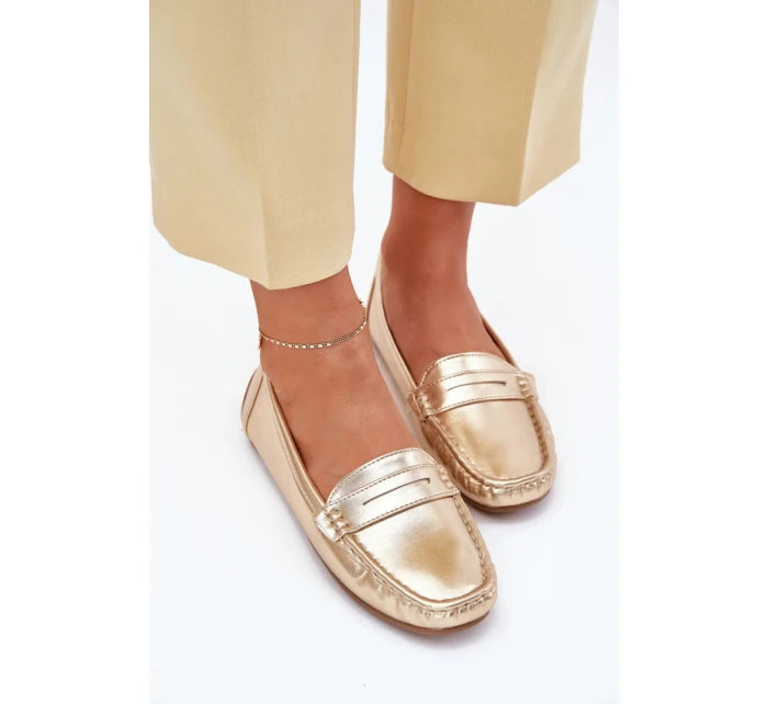 Dámske mokasíny FT245 Gold - Confly