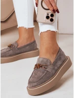 Dámské mokasíny na platformě šedé Dstreet model 21984056 - FashionStreet Dámské mokasíny na platformě šedé Dstreet model 21984056 - FashionStreet