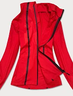 Červená dámska mikina s nízkym stojačikom (HH020-05)