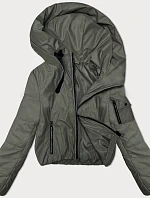 Dámska krátka bunda s kapucňou S'West green (B8246-11)