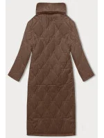 Hnědý dámský kabát model 20469016 - J.STYLE