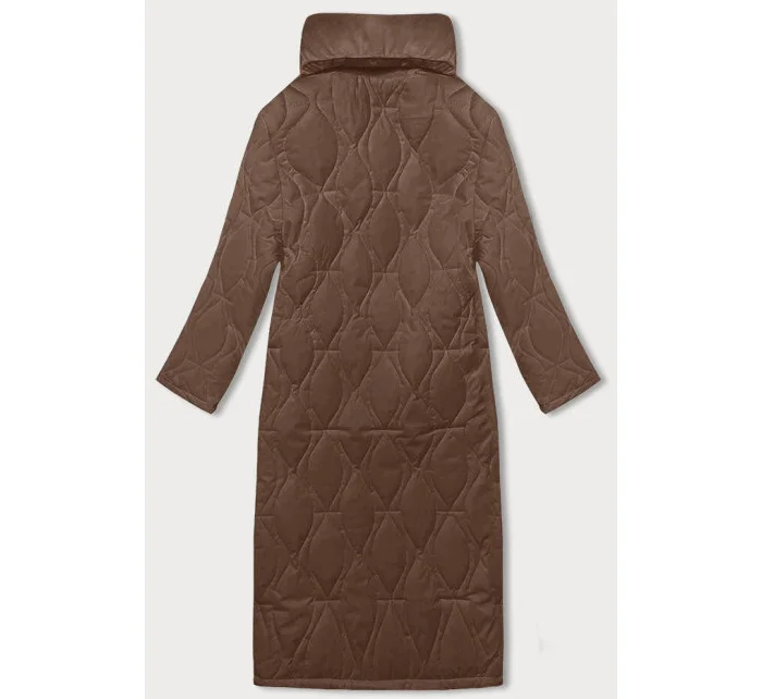 Hnědý dámský kabát model 20469016 - J.STYLE