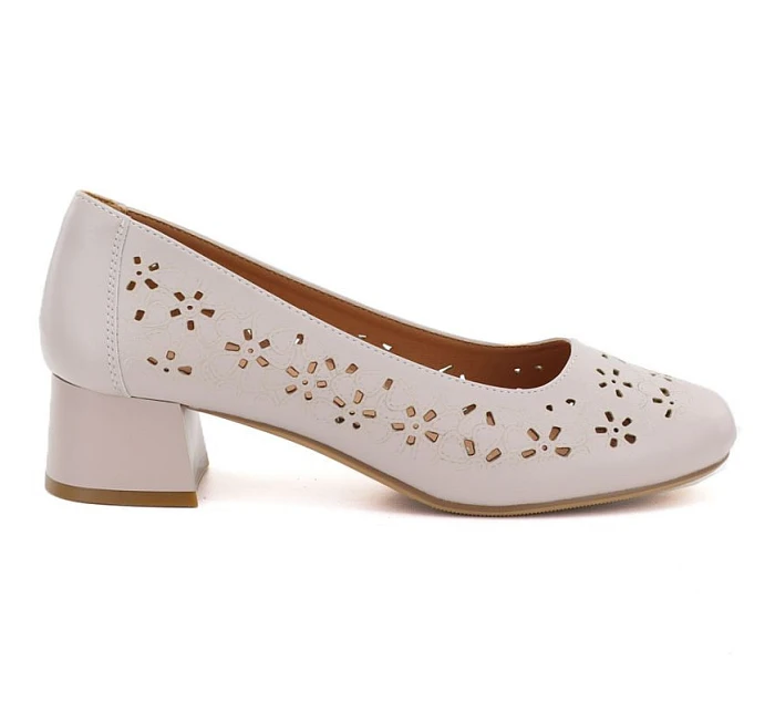 Dámské otevřené lodičky s šedé Sergio model 22121884 - LEONE