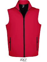 SOL'S Race BW Men Pánska 2-vrstvová softshellová vesta 25.2887 pepper red