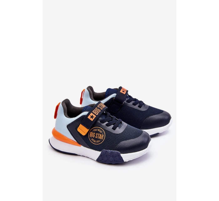 Niskie Dziecięce Buty Sportowe Memory Foam System Big Star LL374215 Granatowe Niskie Dziecięce Buty Sportowe Memory Foam System Big Star LL374215 Granatowe