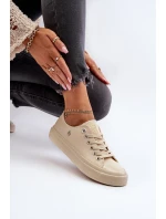 Klasické Dámské Tenisky Big Star model 21654926 Bežové - Big Star Shoes