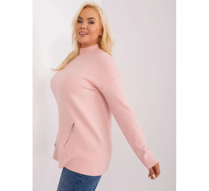 PM SW PM717 Sveter.20 svetlo ružová