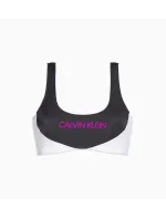 Vrchný diel plaviek KW0KW00898-BEH čiernobiela - Calvin Klein