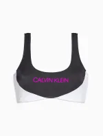 Vrchný diel plaviek KW0KW00898-BEH čiernobiela - Calvin Klein