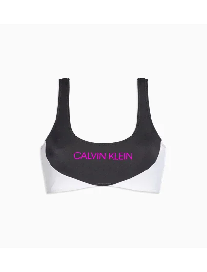 Vrchný diel plaviek KW0KW00898-BEH čiernobiela - Calvin Klein