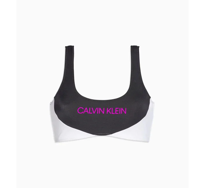 Vrchný diel plaviek KW0KW00898-BEH čiernobiela - Calvin Klein