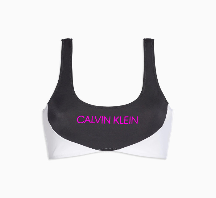Vrchný diel plaviek KW0KW00898-BEH čiernobiela - Calvin Klein