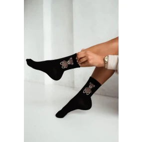 DÁMSKE PONOŽKY S MEDVEDÍKOM 0200.008