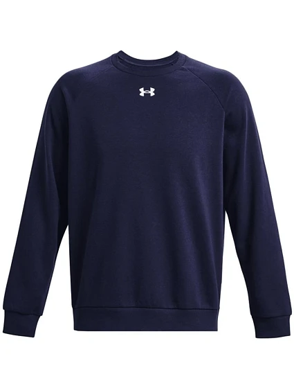 Pánská mikina Rival Fleece Crew, tmavě modrá, model 22306456 410 - Under Armour Pánská mikina Rival Fleece Crew, tmavě modrá, model 22306456 410 - Under Armour